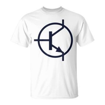 トランジスタ電子回路図記号 Tシャツ - Kawaiitshirt