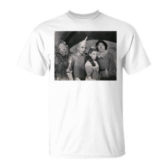 ビンテージフォト オズの魔法使い かかし色 ブリキの人 ライオン ドロシー・オズ Tシャツ - Kawaiitshirt