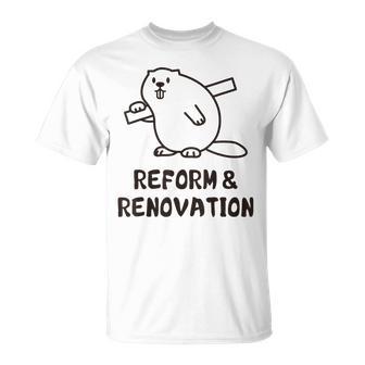 ビーバー リフォーム リノベーション 職人 大工 建築 木工 メンズ レディース キッズ かわいい Tシャツ - Kawaiitshirt