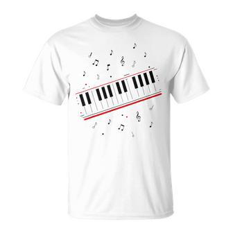 ピアノ ビート キーボード 音符 ミュージシャン ピアノ レッスン Tシャツ - Kawaiitshirt