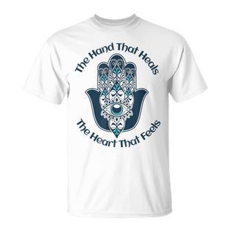 ファティマの手を感じる心を癒す手 Tシャツ - Kawaiitshirt