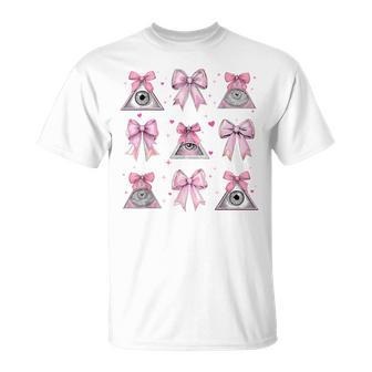 フリーメイソン フリーメイソン フリーメイソン ガール コケット リボン ピンク ママ Tシャツ - Kawaiitshirt