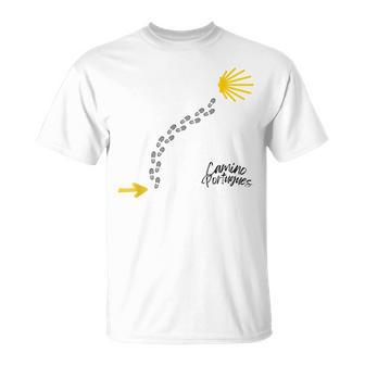 ポルトガルの道の痕跡、カミーノ・デ・サンティアゴ Tシャツ - Kawaiitshirt