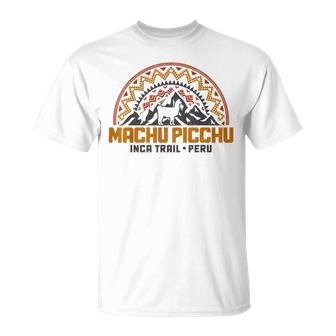 マチュピチュ ペルー インカトレイル お土産 ラマ アルパカ ヴィンテージ Tシャツ - Kawaiitshirt