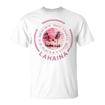 ラハイナ ハワイ マウイ レトロ ハワイアン Tシャツ - Kawaiitshirt