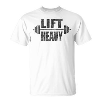 リフトヘビーバーベル ウェイトリフティング ワークアウトジム Tシャツ - Kawaiitshirt