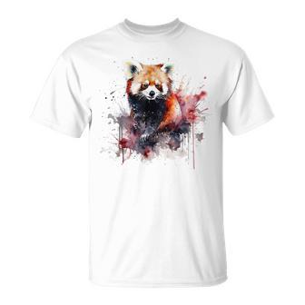 レッサーパンダ 恋人 アートワーク Tシャツ - Kawaiitshirt