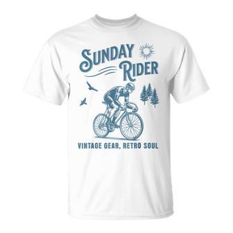 レトロ サイクリング サイクリスト 自転車 バイク サンデー ライド クラブ レース Tシャツ - Kawaiitshirt