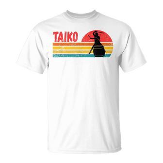 ヴィンテージサンセット太鼓ドラマー Tシャツ - Kawaiitshirt