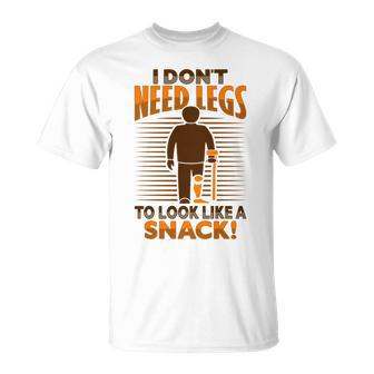 切断者ジョーク 脚切断者のための義足デザイン 長袖tシャツ Tシャツ - Kawaiitshirt