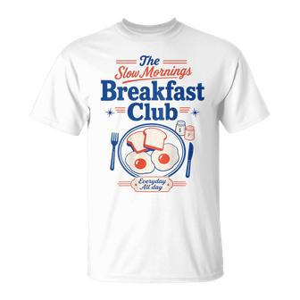 朝食クラブ スローモーニング ブランチ 恋人 卵 トースト Tシャツ - Kawaiitshirt