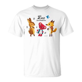 森のぬいぐるみラズ 森の音楽隊 Tシャツ - Kawaiitshirt