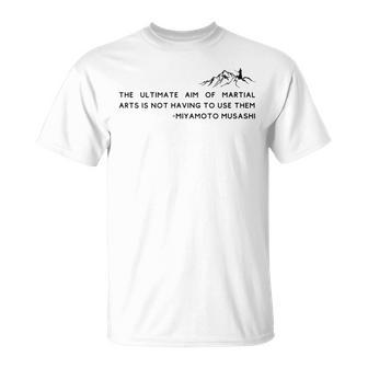 武道を目指す侍 宮本武蔵 Tシャツ - Kawaiitshirt
