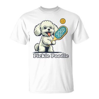 犬 遊び ピックルボール マルチーズ プードル 面白い ピクルスプードル Tシャツ - Kawaiitshirt