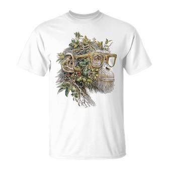 猿 野生動物 サファリ 動物愛好家 グラフィック イラスト Tシャツ - Kawaiitshirt