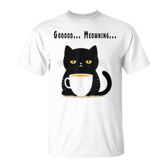 疲れた黒猫 – 月曜日の気分そのまま Tシャツ - Kawaiitshirt