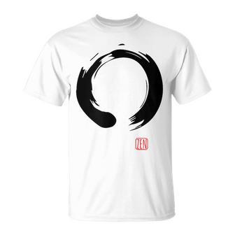禅 書道 仏前 円 Tシャツ - Kawaiitshirt