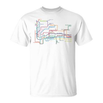 路線図 兵庫 神戸 地下鉄 電車 デザイン Tシャツ - Kawaiitshirt