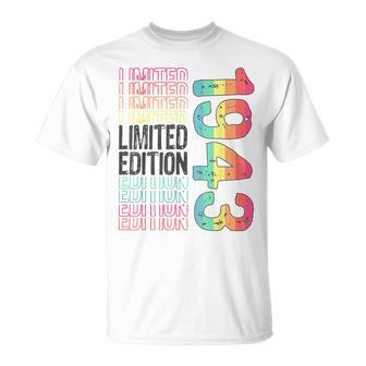 限定版 ヴィンテージ レトロ 誕生年 1943 Tシャツ - Kawaiitshirt