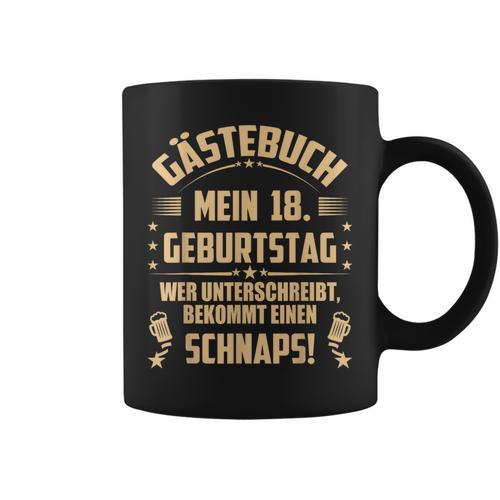 18th Birthday Guest Book To Sign 18 Years Graphic Print Coffee Mug - Bookorys