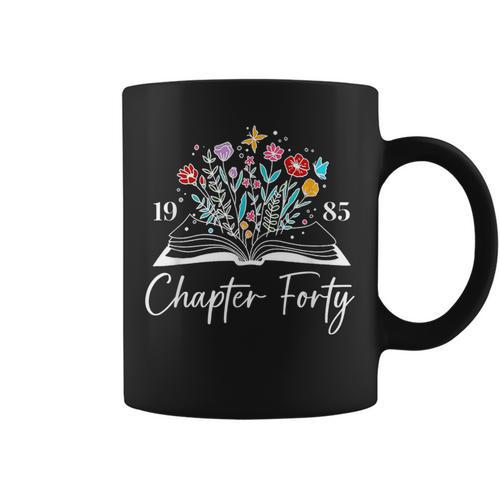 1985 Chapter Forty 40th Birthday Books Themed 40 Year Old Graphic Print Coffee Mug - Bookorys CA