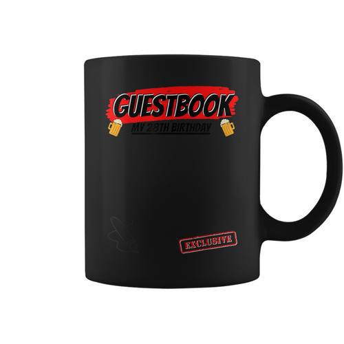 28 Year 28th Birthday Guest Book Graphic Print Coffee Mug - Bookorys DE
