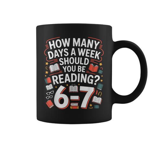 67 For Reading With Books Graphic Print Coffee Mug - Bookorys
