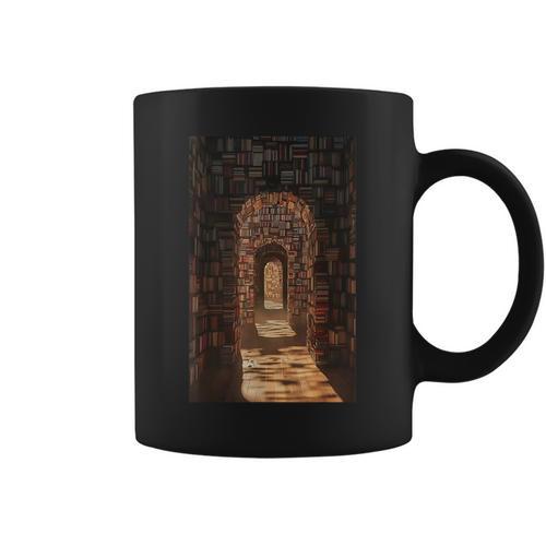 Aesthetics Books Cottagecore Bookshelf Bookworm Book Lover Graphic Print Coffee Mug - Bookorys