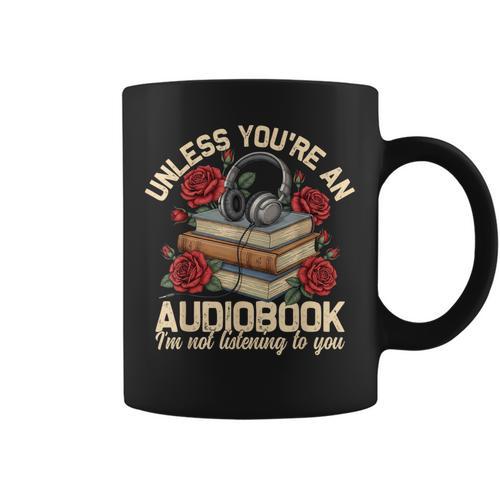 Audiobook For Book & Reading Lover Women Graphic Print Coffee Mug - Bookorys UK