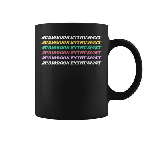 Audiobook Enthusiast Book Nerd Reading Child Adult Graphic Print Coffee Mug - Bookorys DE