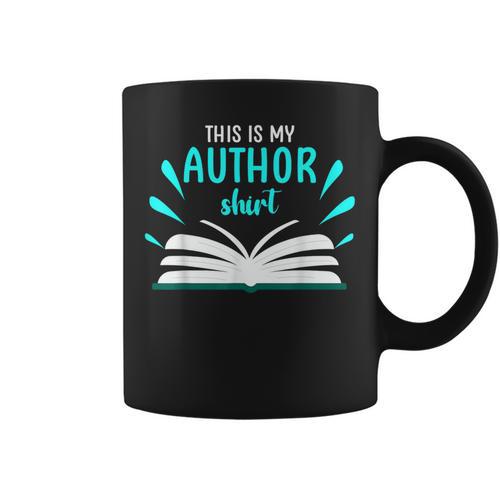 This Is My Author Shirt Write Book Graphic Print Coffee Mug - Bookorys