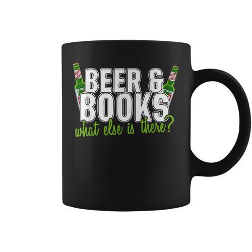 Beer & Books What Else Is There T-Shirt Graphic Print Coffee Mug - Bookorys CA