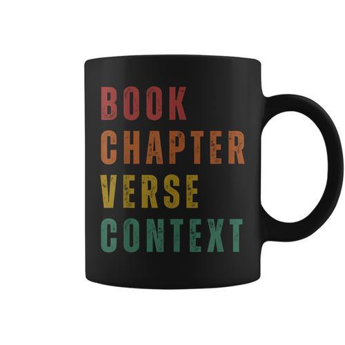 Book Chapter Verse Context Graphic Print Coffee Mug - Bookorys