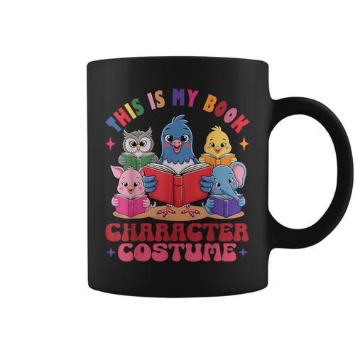 This Is My Book Character Costume Animals Kids Reading Graphic Print Coffee Mug - Bookorys AU