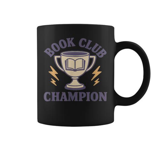 Book Club Champion Graphic Print Coffee Mug - Bookorys CA