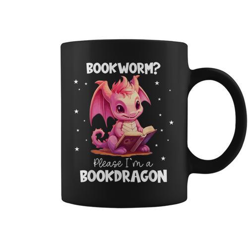 I Am The Book Dragon Bookworm Reading Book Lover Graphic Print Coffee Mug - Bookorys AU