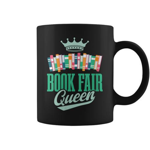 Book Fair Queen Literature School Book Fair Event Graphic Print Coffee Mug - Bookorys AU