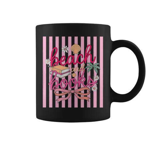 Book Girl Summer Beach Club Summer Reading Graphic Print Coffee Mug - Bookorys