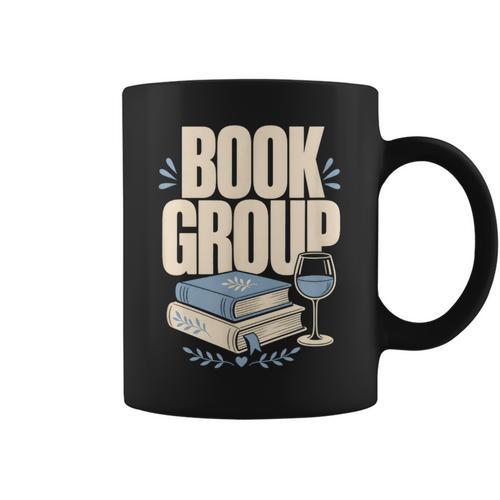 Book Group Reader Club Crew Cozy Nights Book Club Graphic Print Coffee Mug - Bookorys