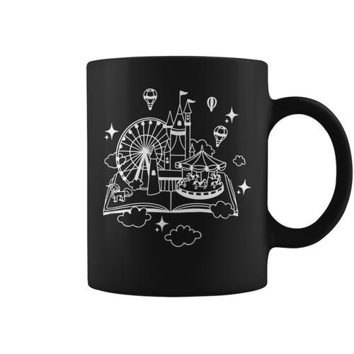Book Lover Castle And Fantasy Park Adventure Reading Fans Graphic Print Coffee Mug - Bookorys
