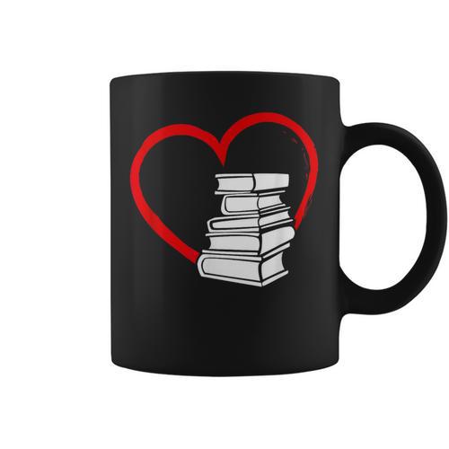 Book Nerd's Book Lover's Valentine's Day Graphic Print Coffee Mug - Bookorys UK