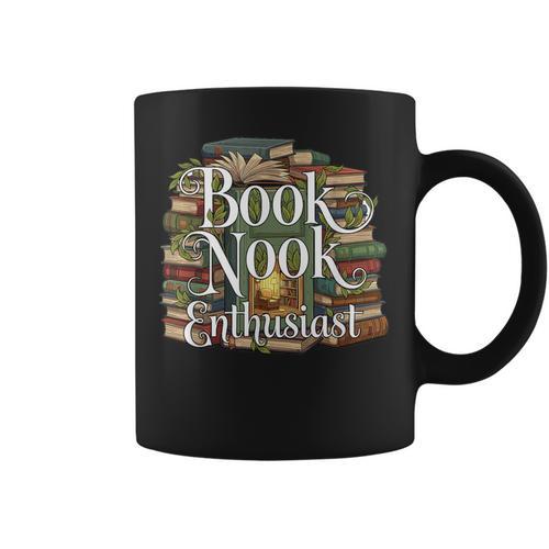 Book Nook Enthusiast Cozy Library Reader Collector Graphic Print Coffee Mug - Bookorys