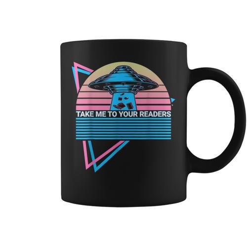 Book Reader Bookworm Take Me To Your Readers Graphic Print Coffee Mug - Bookorys AU