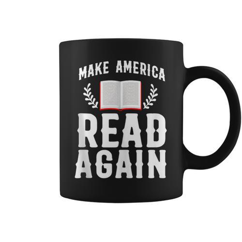 Book Reading Make America Read Again Graphic Print Coffee Mug - Bookorys