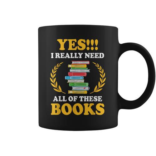 Book Reading Books Library Reading Rat Bookworm Graphic Print Coffee Mug - Bookorys