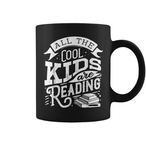 Book Reading Graphic Women Kids Book Lover Librarian Graphic Print Coffee Mug - Bookorys