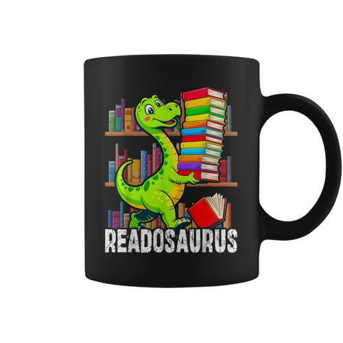 Book Readosaurus Dinosaur Books Library Reading Lovers Graphic Print Coffee Mug - Bookorys