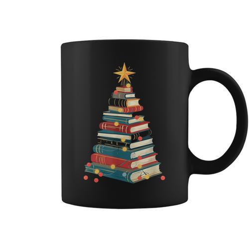 All Booked For Christmas Book Graphic Print Coffee Mug - Bookorys DE