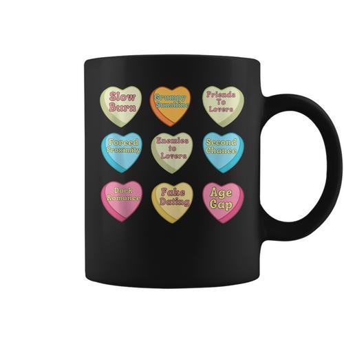 Bookish Romance Tropes Smut Reader Spicy Book Lover Graphic Print Coffee Mug - Bookorys