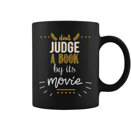 Booklovers Don't Judge A Book By Its Movie Graphic Print Coffee Mug - Bookorys UK
